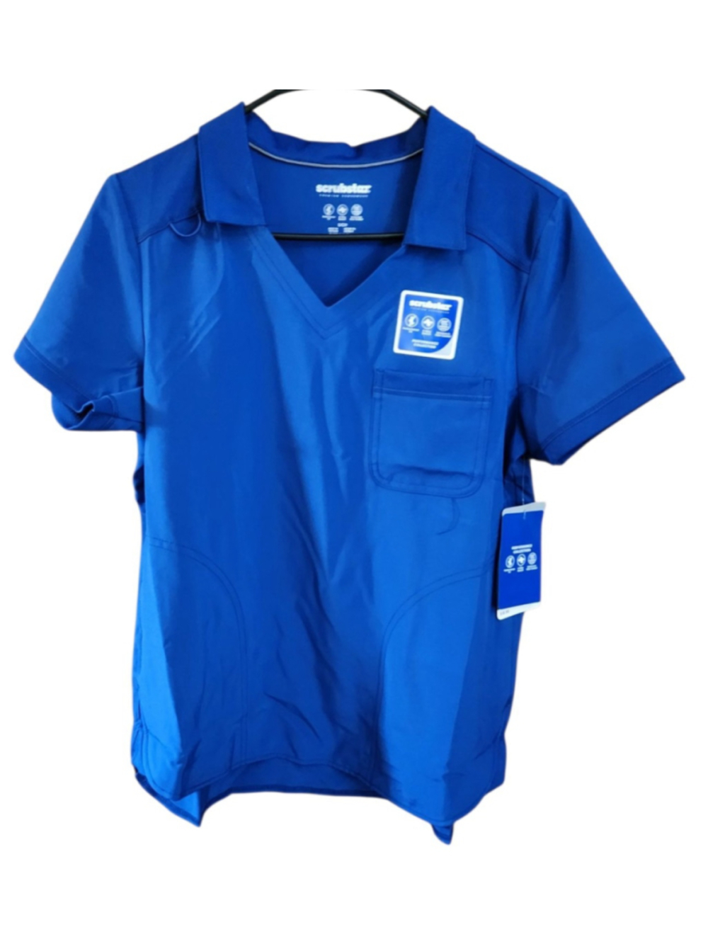 Womens Scrubstar Performance Collar Scrub Top (Size Sm) BRAND NEW W TAGS